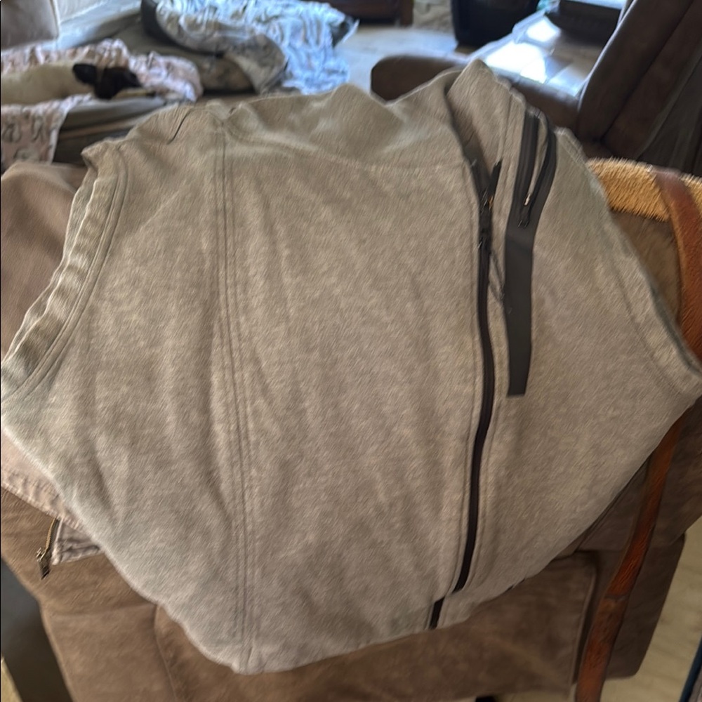 Gray Zip-Up Jacket